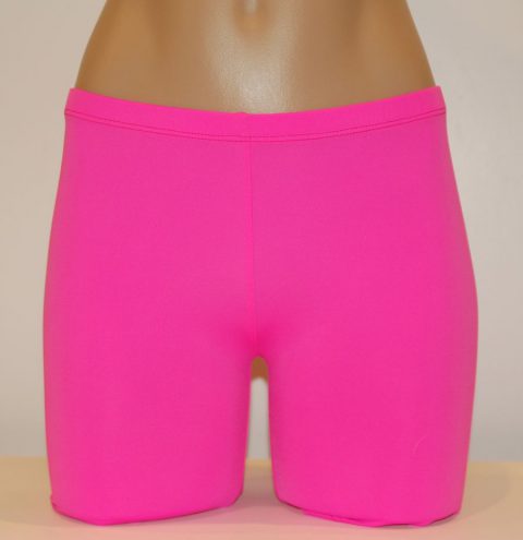 Hot Pink SOLID - WOMEN'S/GIRLS-Spandex Compression Shorts - Bskinz